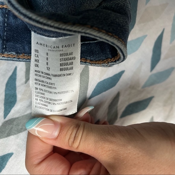 Blue American Eagle ripped skinny jeans 💙 - Picture 5 of 5